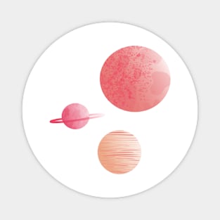 Pink Planets Magnet